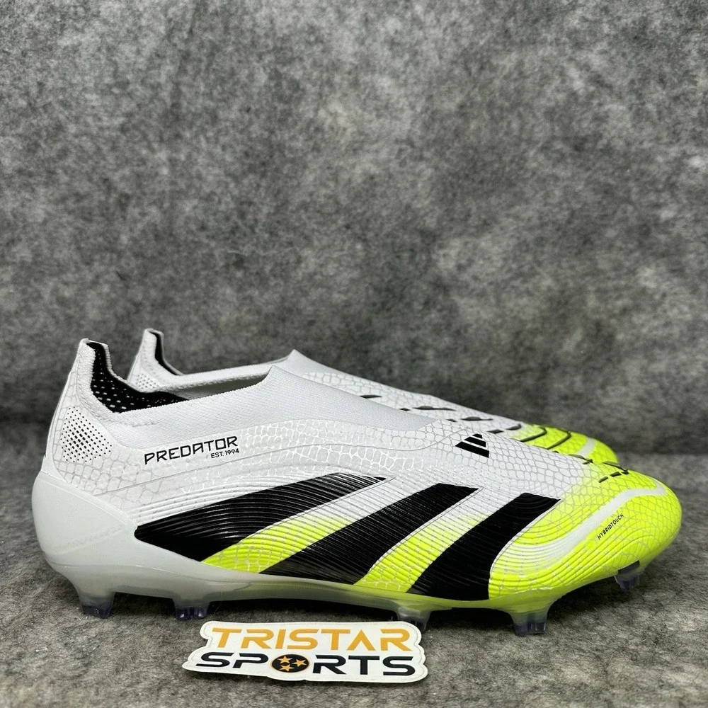 Adidas Predator Elite LL FG Soccer Cleats Mens Size 10 White Radiant Blaze Pack